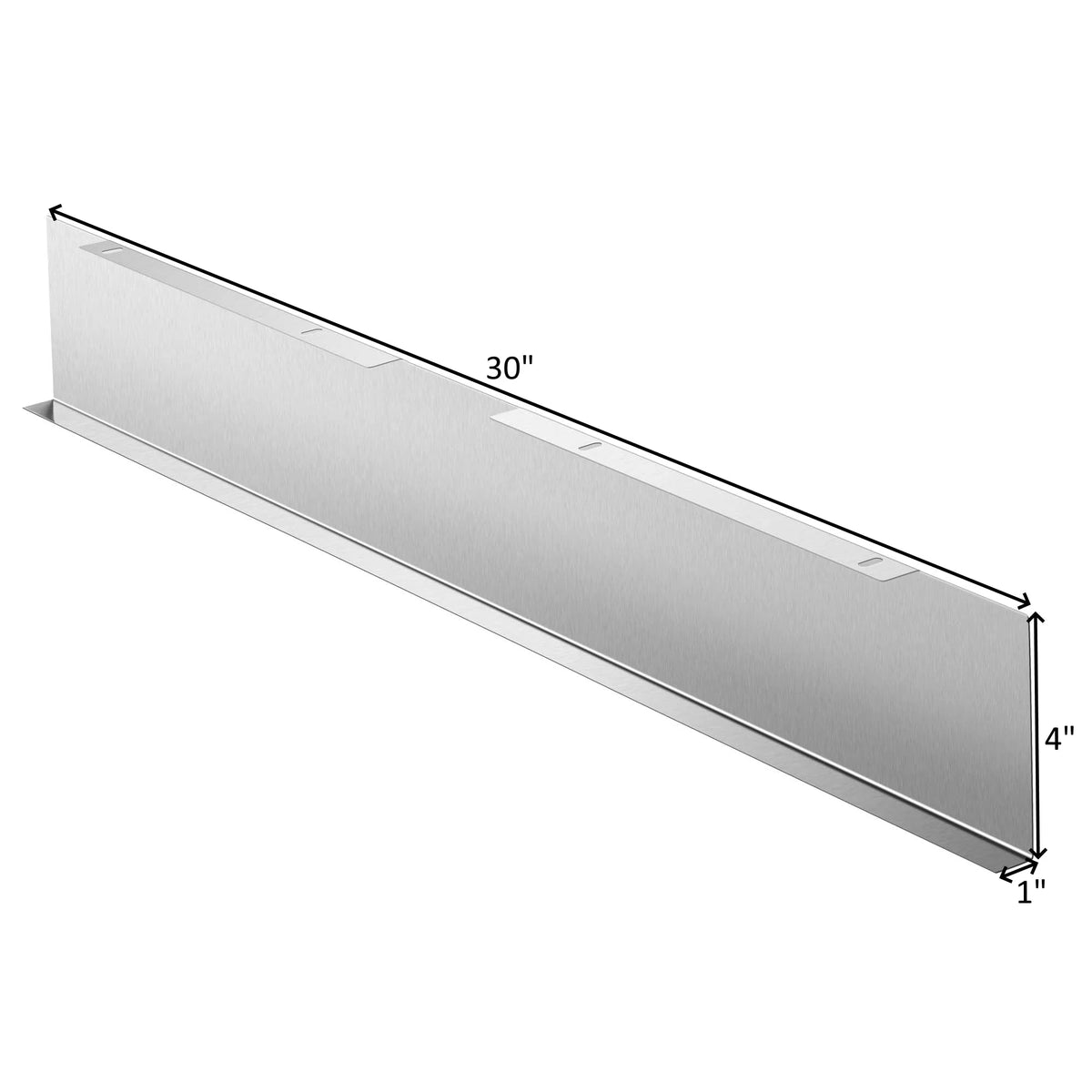 30" Decorative Plate For Inclined Vent Series Range Hoods