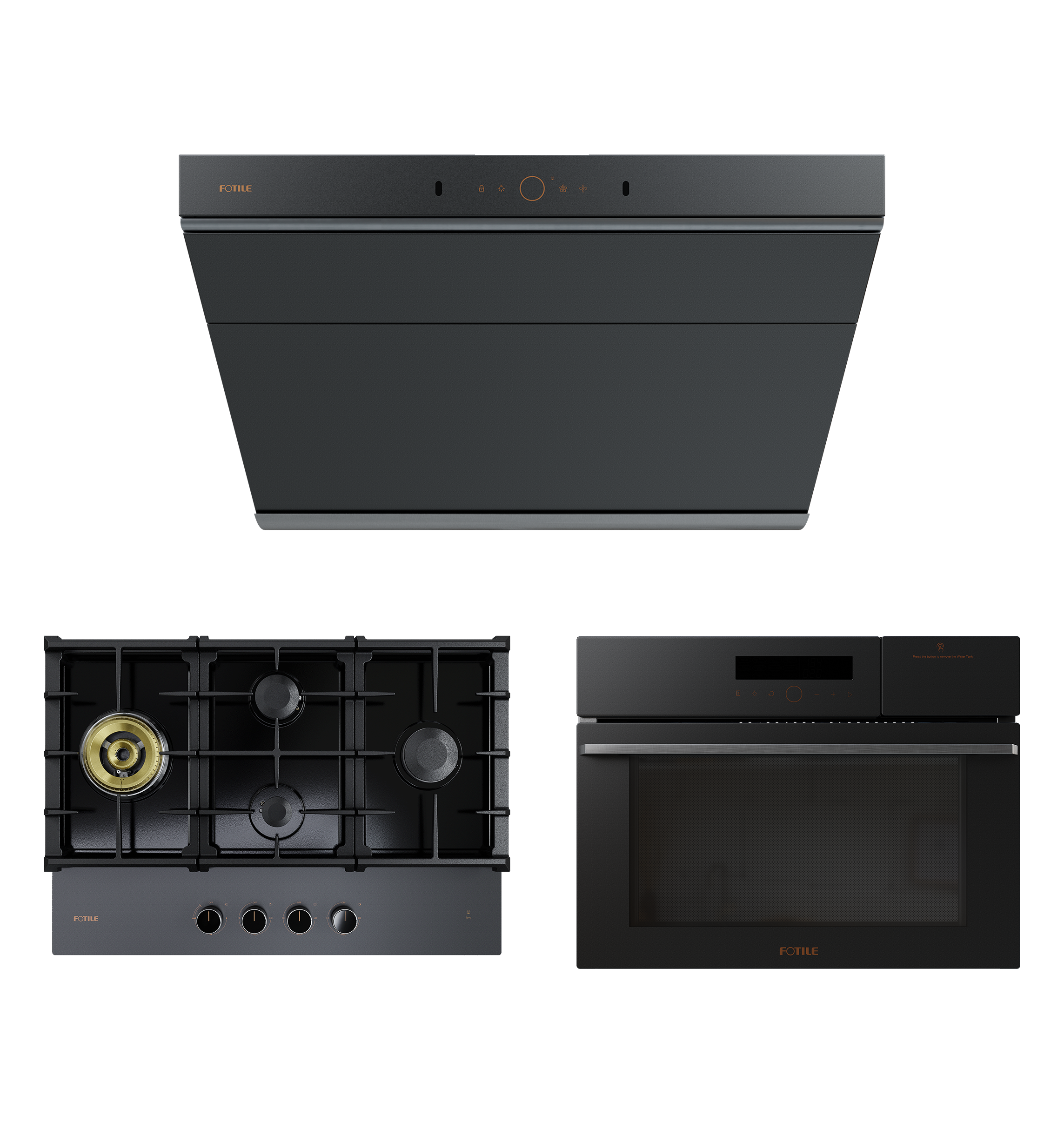 Moonshadow Range Hood + Cooktop + Dishwasher/Combi Oven Package