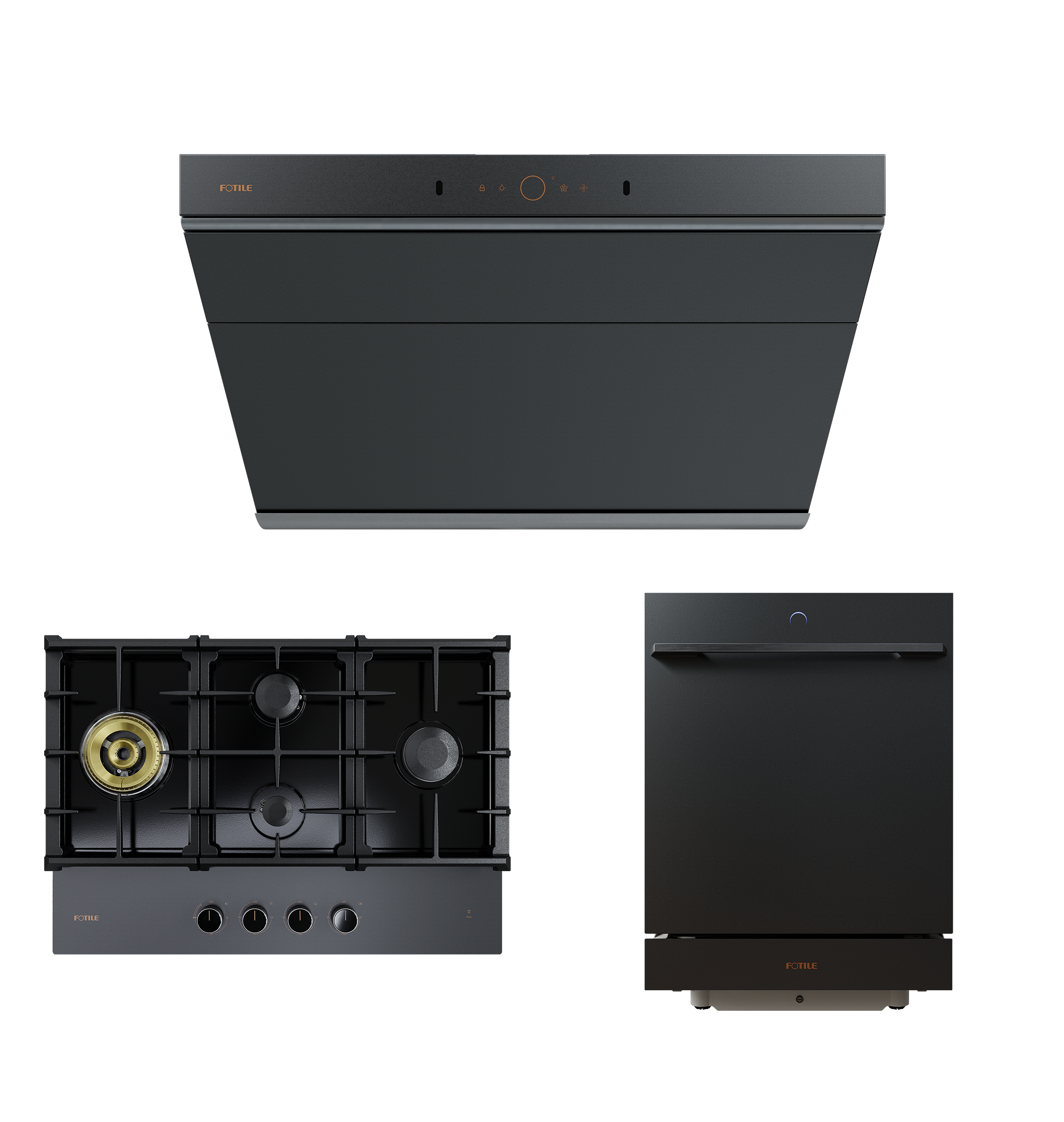 Moonshadow Range Hood + Cooktop + Dishwasher/Combi Oven Package