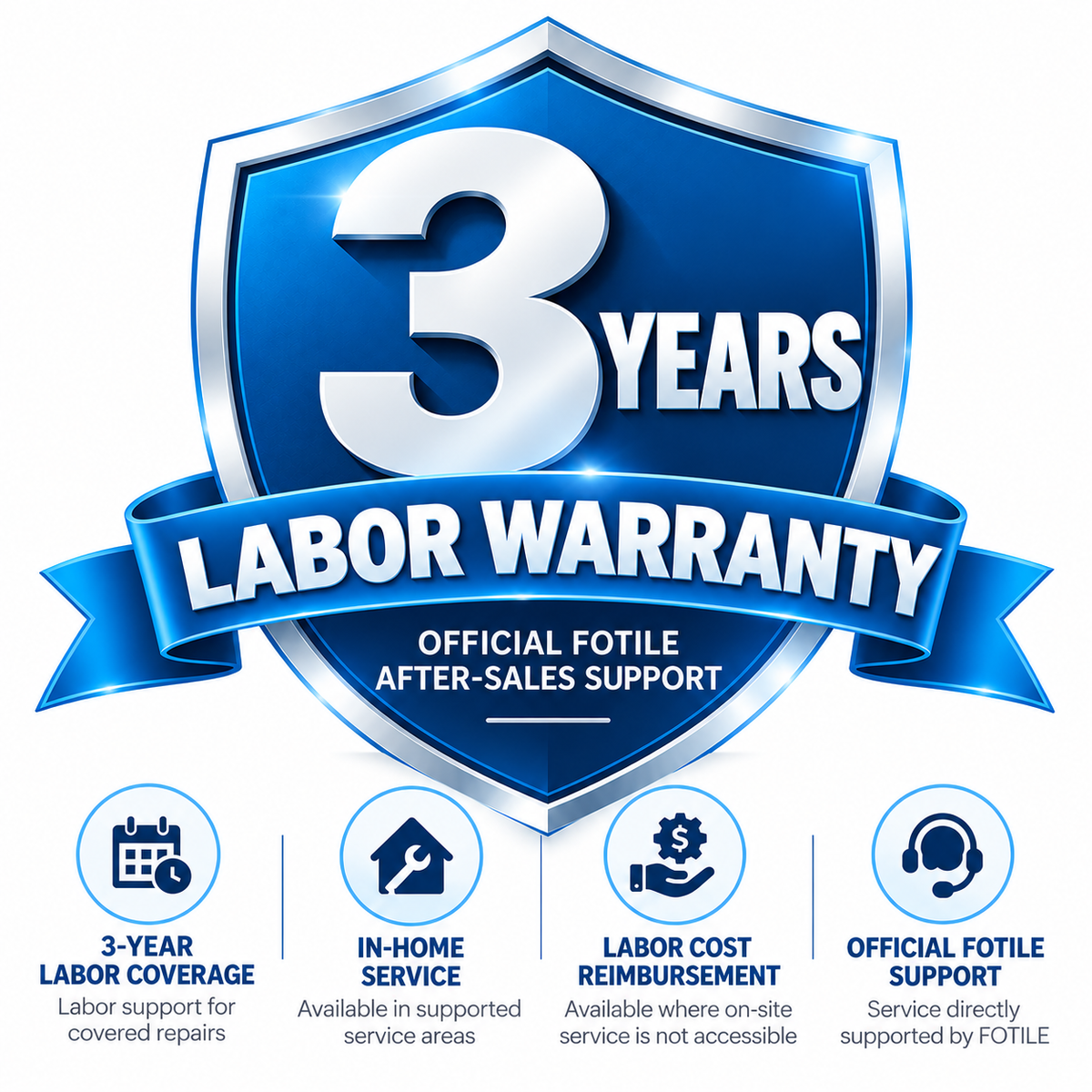 3-Year Extended Labor Warranty for Range Hoods