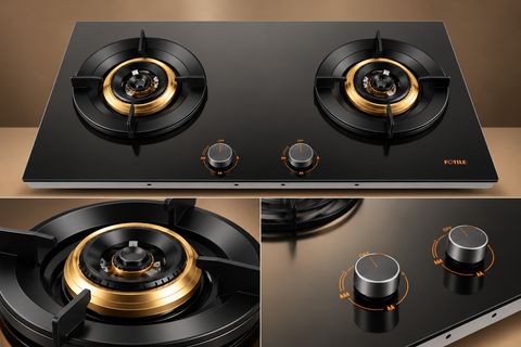 GLG30203 30" Tri-Ring Series 2-Burner Built-In Gas Cooktop